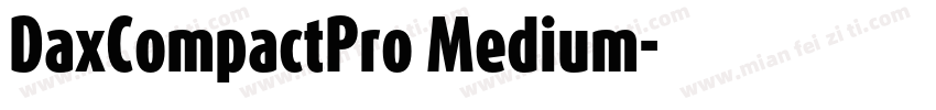 DaxCompactPro Medium字体转换